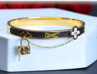  Graceful Unique Lock Key Flat Bracelet & Bangles