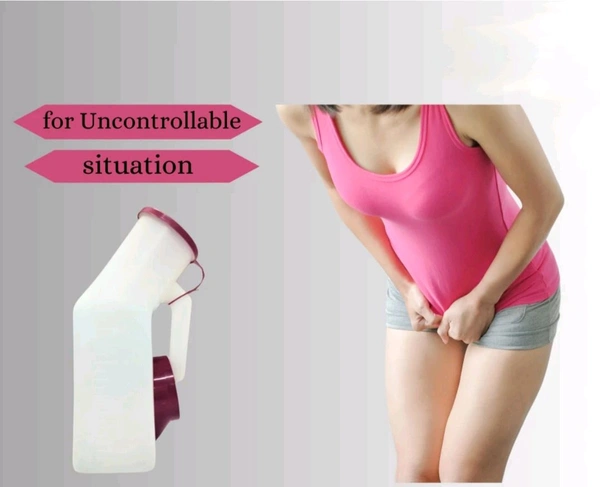 Urine Pot for Unisex Men And Women for Bed Patient  - White