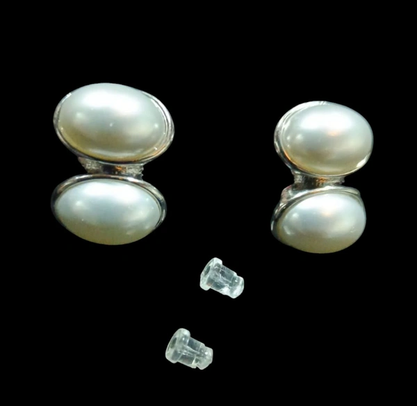 Silver Plated Pearl Earrings & Studs