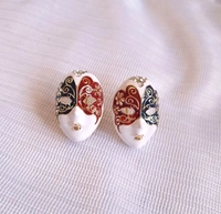 Face Mask Enamel Anti Tarnish Stud Earring