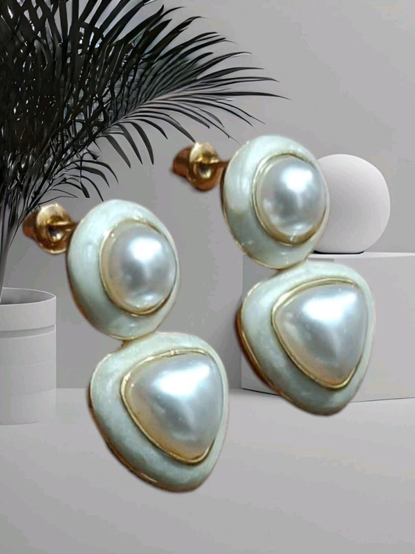 Gold Plated Pearl Earrings & Studs 