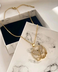Dainty Love Gold Plated Butterfly Pendant/Necklace