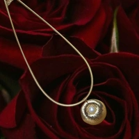 Elegance Premium Quality Anti Tarnish Pearl Gold Plated Pearl Round Hasli