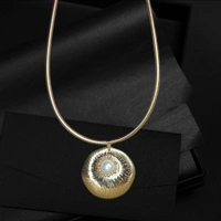 Elegance Premium Quality Anti Tarnish Pearl Gold Plated Pearl Round Hasli