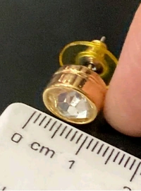 Classic Gold Round Diamond Stud - Gold