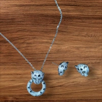Elegant Panther Pendant Set & Lockets