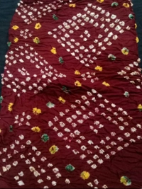 Beautiful Handloom Handmade Tie And Dai Traditional Pure Cotton Bandhani Dupatta  - Solid Pink, 2.20