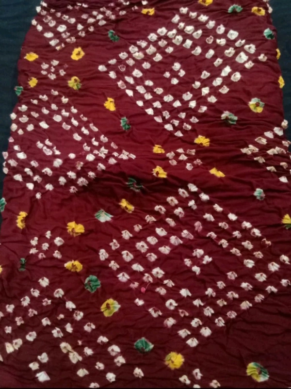 Beautiful Handloom Handmade Tie And Dai Traditional Pure Cotton Bandhani Dupatta  - Solid Pink, 2.20