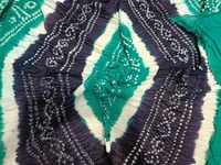 Beautiful Handloom Hand Made Tie And Dye Bandhni Dupatta  - Eastern Blue, 2.25