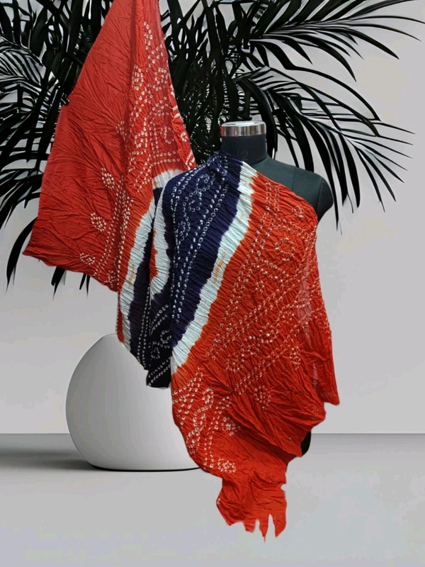 Beautiful Handloom Hand Made Tie And Dye Bandhani Dupatta  - Trinidad, 2.25