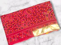 Ethnic Pure Cotton Bandhani Lampa Chunri  - Guardsman Red