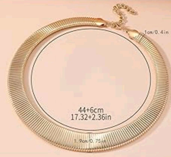 Elegance Anti Tarnish Hasli Necklace  - Gold