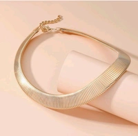 Elegance Anti Tarnish Hasli Necklace  - Gold