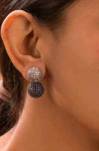 White And Blue American Diamonds S