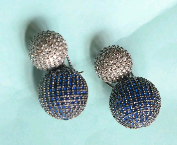 White And Blue American Diamonds S
