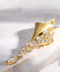 Diamond 'Falling Star' Pendant Necklace