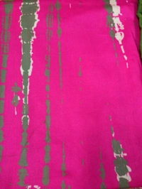 Elegant Celebrity Collection Cotton Cambric Batik Printed Unstitched 3pics Suit Set  - Rose, Free Size