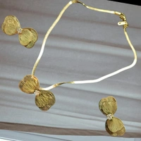 Anti Tarnish Western Half Flower Necklace Set