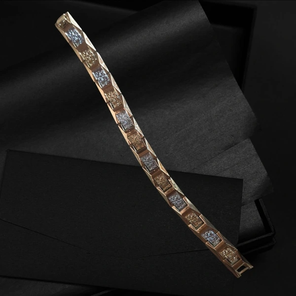 Dual Tone Men Bracelet