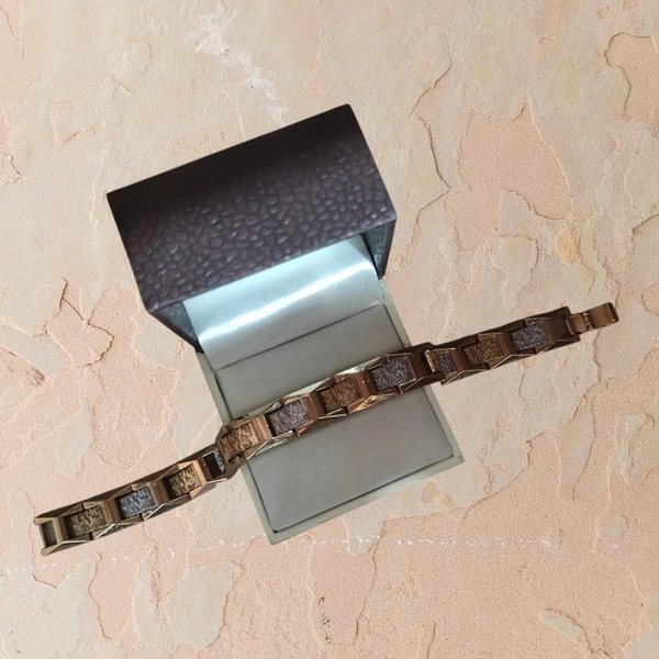 Dual Tone Men Bracelet
