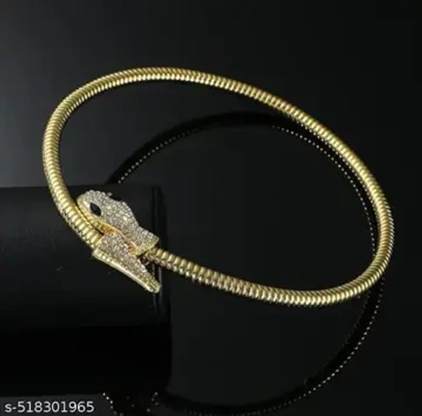 Elegant Snack Hasli Nacklace - Gold