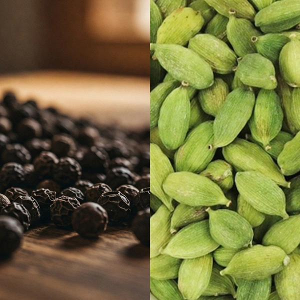 Green Cardamom, Black Pepper Combo