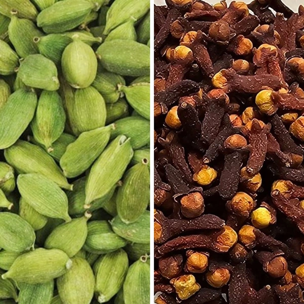 Green Cardamom. Cloves Combo