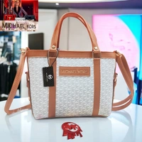 Michael Kors Signature Blue and Tan Handbag