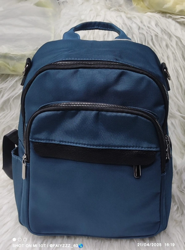 siling 2 in1 Blue Backpack with Black Accents