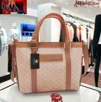 Michael Kors Signature Blue and Tan Handbag