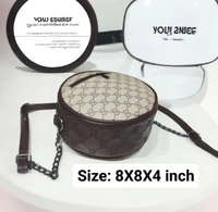 Gucci GG Supreme Round Crossbody Bag