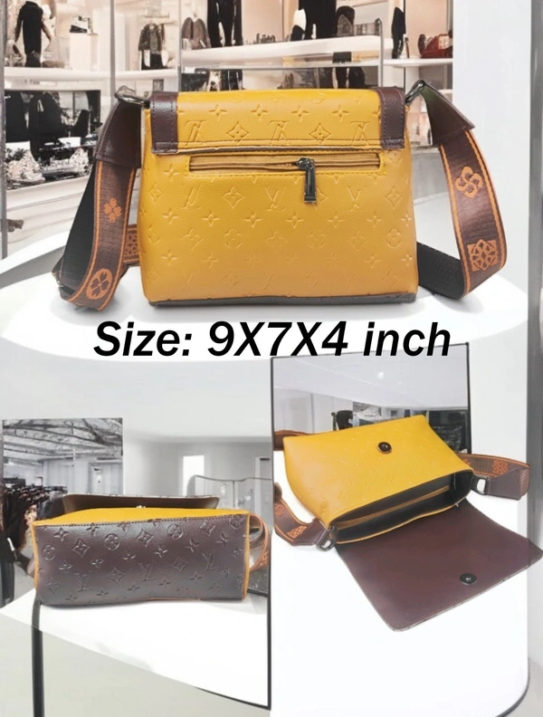  Louis Vuitton Monogram Embossed Leather Messenger Bag