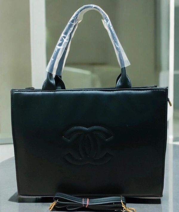 Classic Chanel Tote with Embossed Logo