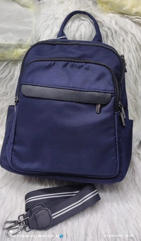 siling 2 in1 Blue Backpack with Black Accents