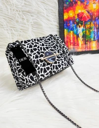 Dior-Inspired Leopard Velvet Mini Shoulder Bag – Luxe Night Out Edition