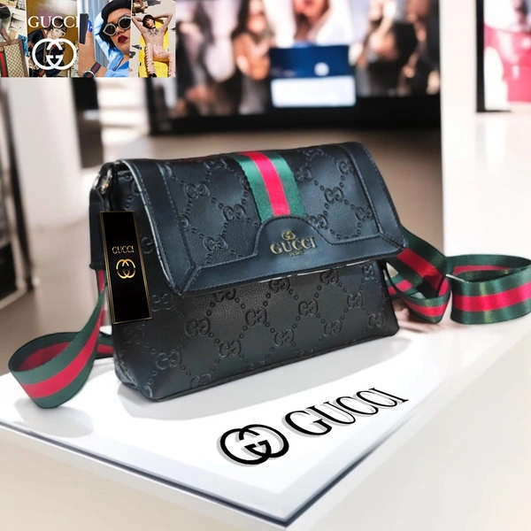 Gucci Signature Canvas Crossbody – Classic Web Stripe Edition