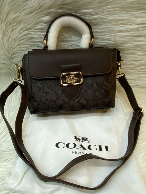  Coach Women's Signature Canvas Riley Top Handle Bags