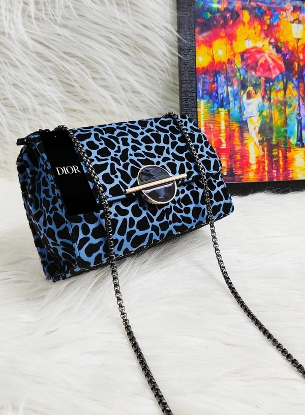 Dior-Inspired Leopard Velvet Mini Shoulder Bag – Luxe Night Out Edition