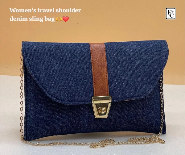 Women's Travel Denim Sling Bag