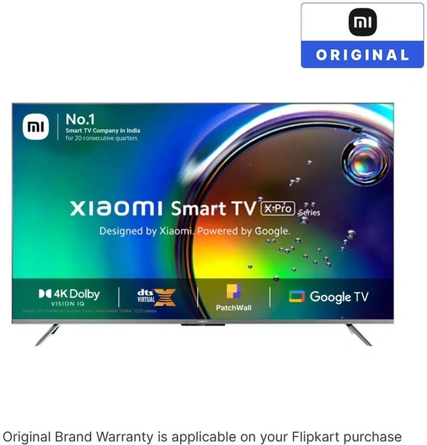 XIAOMI X Pro 125 cm (50 inch) Ultra HD (4K) LED Smart Google TV with Dolby Vision IQ | HDR10+ | Dolby Atmos | DTS X | Vivid Picture Engine 2 with Adaptive Brightness