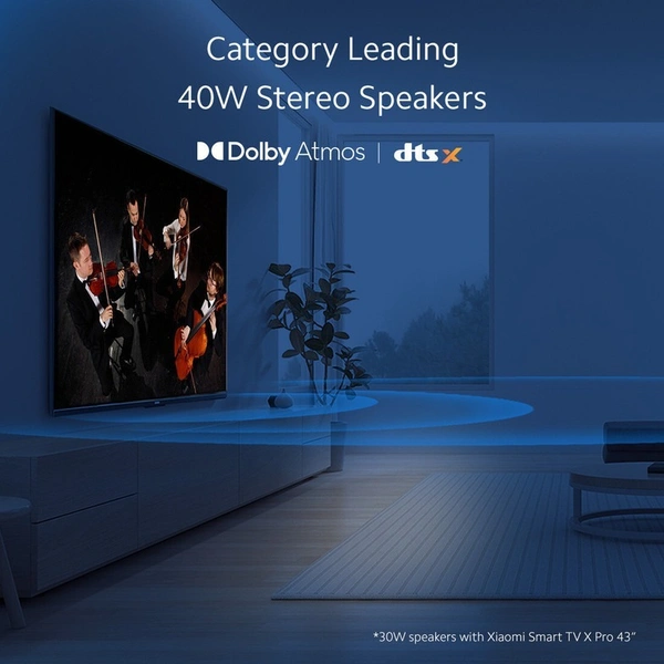XIAOMI X Pro 125 cm (50 inch) Ultra HD (4K) LED Smart Google TV with Dolby Vision IQ | HDR10+ | Dolby Atmos | DTS X | Vivid Picture Engine 2 with Adaptive Brightness - X Pro