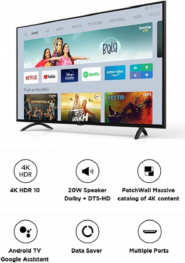 XIAOMI Mi 138.8 cm (55 Inches) 4K Ultra HD Android Smart LED TV 4X - 4x