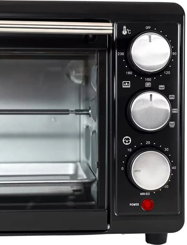 Kelvinator 20-Litre Oven Toaster Grill (OTG) (FABULO 20L Oven Toaster Grill with Rotisserie | 60 min Timer | Cool Touch Handle, Black - KOTGR00220