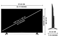TCL 43" 4K UHD TV Android+voice command, (P8E, P8, P615) - 43P615