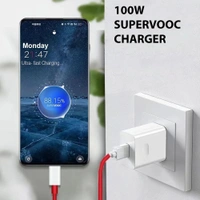 OPPO 80W SUPERVOOC Fast Charger Compatible with Oppo Smartphones | Supports Dart, Dash, Warp, Vooc | for OnePlus, Realme, Xiaomi, iQOO & Samsung | Safe & Universal Charging (Cable Included) - 80W