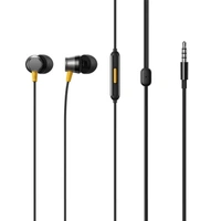 REALME realme Buds 3 (3.5 mm) Wired in Ear Earphones with Mic (Black) - BUDS 3