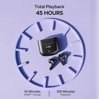 boAt Boat Airdopes 91, 45HRS Battery, 50ms Low Latency, ENx Tech, Fast Charge, IPX4, IWP Tech, v5.3 Bluetooth Earbuds, TWS Ear Buds Wireless Earphones with mic - 91