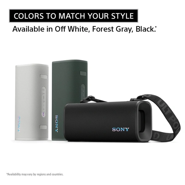 Sony New ULT Field 3 Wireless Bluetooth Speaker, 24hrs Playtime, Massive Bass, Hands Free Calling, Shoulder Strap, IP67 Water, Dust & Rustproof, Quick Charging - ULT30 FIELD 3