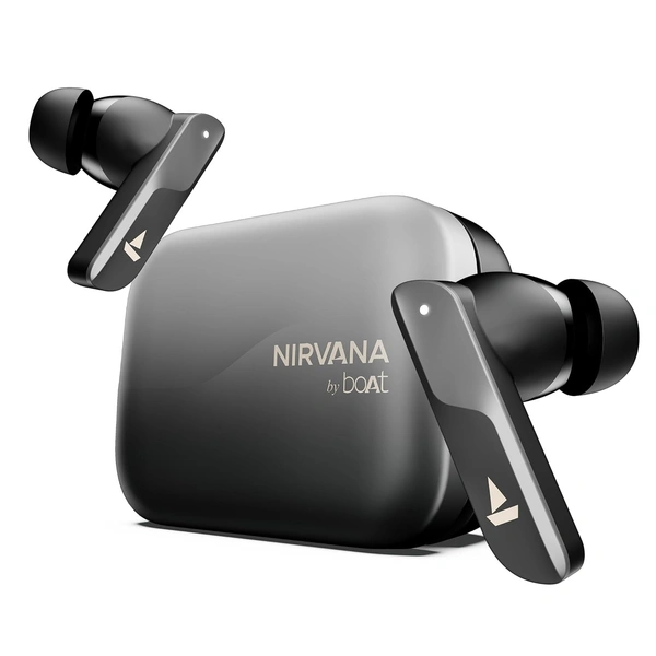 boAt Boat Nirvana X TWS,Knowles Dual Drivers, Hi-Res Audio LDAC, App Support,4Mic ENx,Dual Pair,Spatial Audio,Fast Charge, Bluetooth Earbuds, TWS Ear Buds Wireless Earphones with mic - NIRVANA X