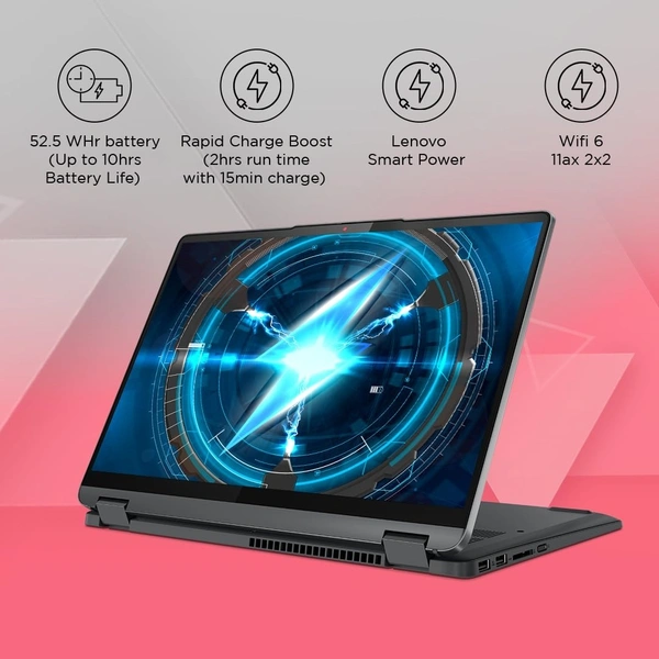 Lenovo 82Y0004XIN IdeaPad Flex 5 i3-13TH/8GB/512GB/WIN11+MSO/14" - 14 Inches, Arctic Grey, Core i3, 13th Gen, 512 GB, 8GB, DDR4, 4.5 GHz, NO, Intel, Windows 11 Home, Laptop, Power Adaptor, User Guide, Warranty Documents